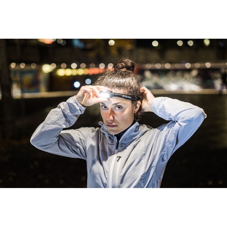 Ledlenser NEO5R - світлодіодний налобний ліхтар із регульованою яскравістю, акумулятор 1800mAh, IP54, 600 lm, 35 h, чорний