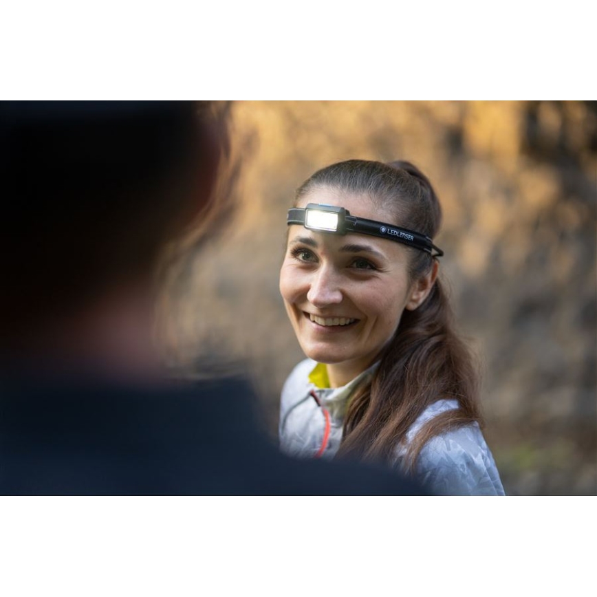 Ledlenser NEO5R - LED перезаряжаемый налобный фонарь с регулировкой яркости LED/1800 mAh IP54 600 lm 35 h синий