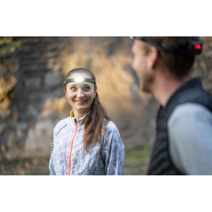 Ledlenser NEO5R - диммируемый перезаряжаемый налобный фонарь LED/1800 mAh IP54 600 lm 35 h черный/белый