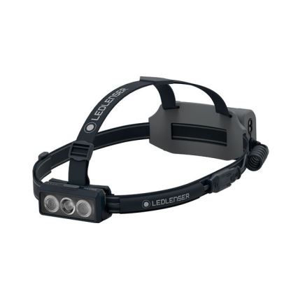 Ledlenser NEO9R - перезаряджуваний налобний LED-ліхтар із регулюванням яскравості, 5000 mAh, IP54, 1200 лм, до 120 год, чорний/сірий