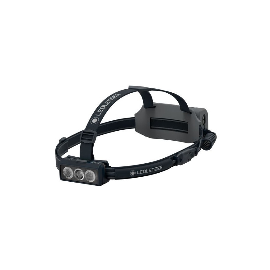 Ledlenser NEO9R - перезаряджуваний налобний LED-ліхтар із регулюванням яскравості, 5000 mAh, IP54, 1200 лм, до 120 год, чорний/сірий