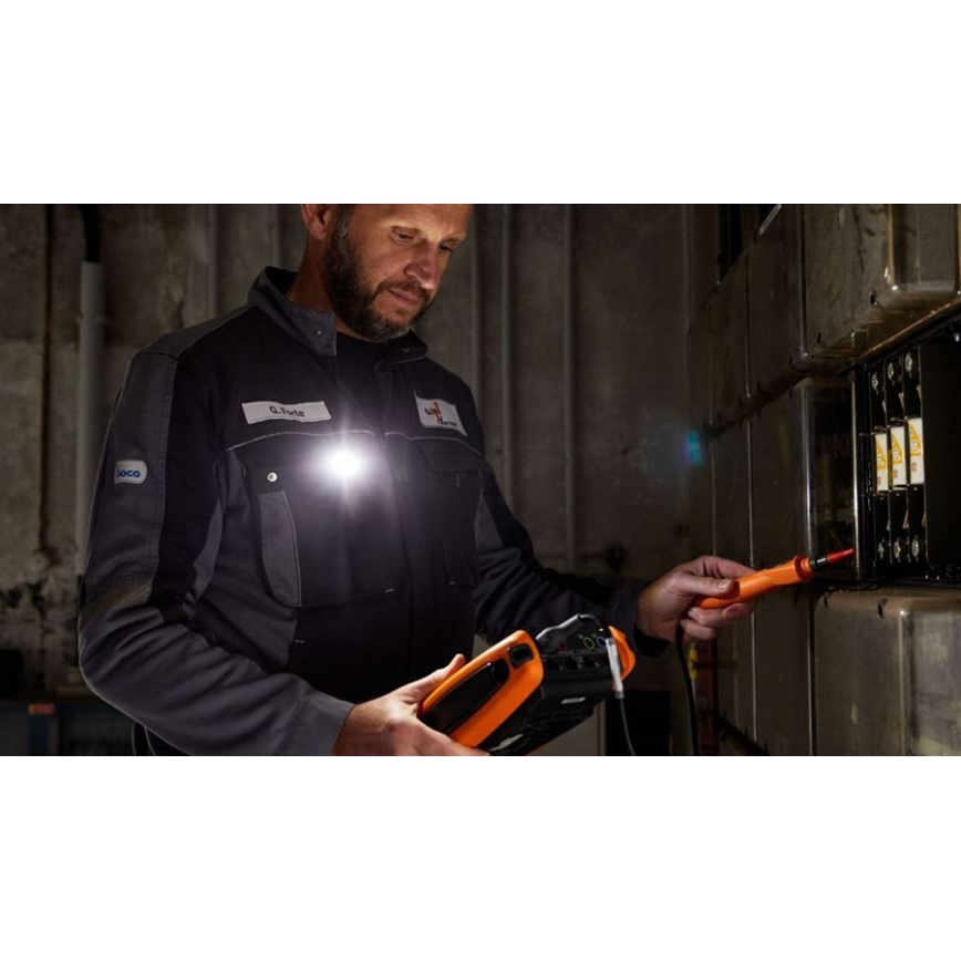 Ledlenser W1R - LED перезаряжаемый рабочий фонарь с клипсой и регулировкой яркости LED/740 mAh IP54 220 lm