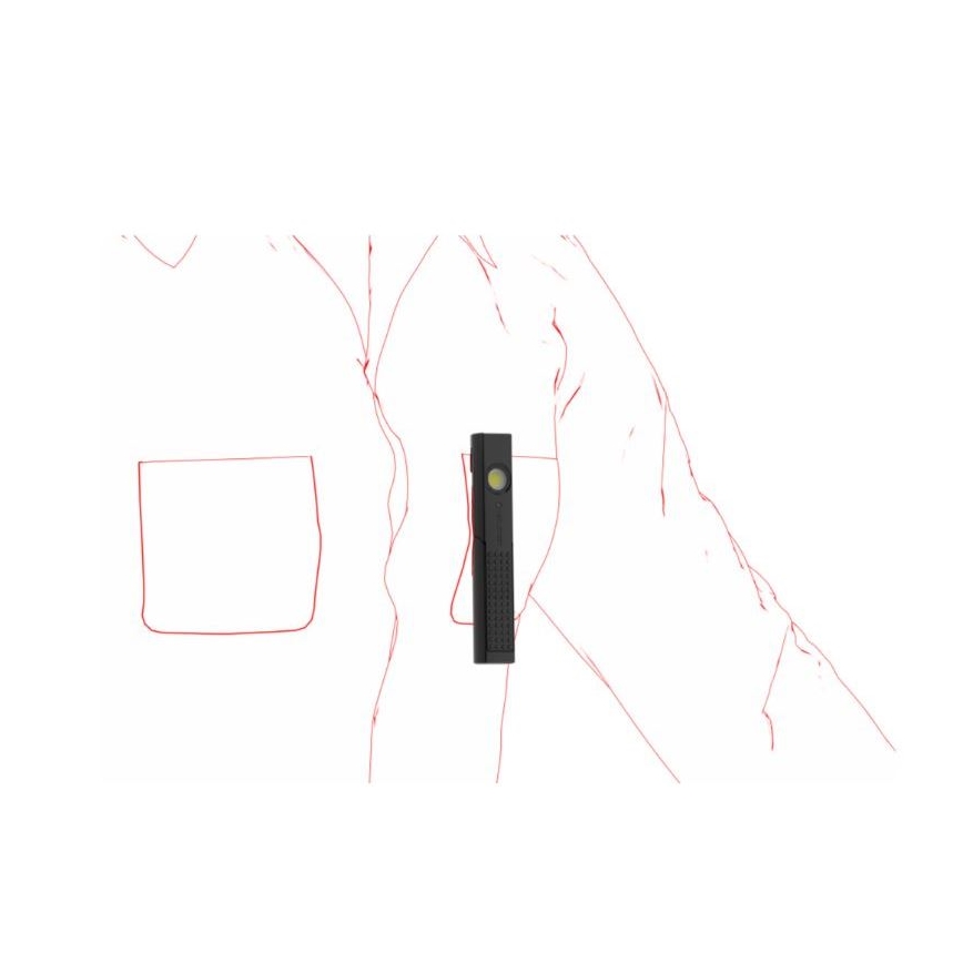 Ledlenser W4R - диммируемый перезаряжаемый рабочий светодиодный фонарь LED/760 mAh IP54 220 лм