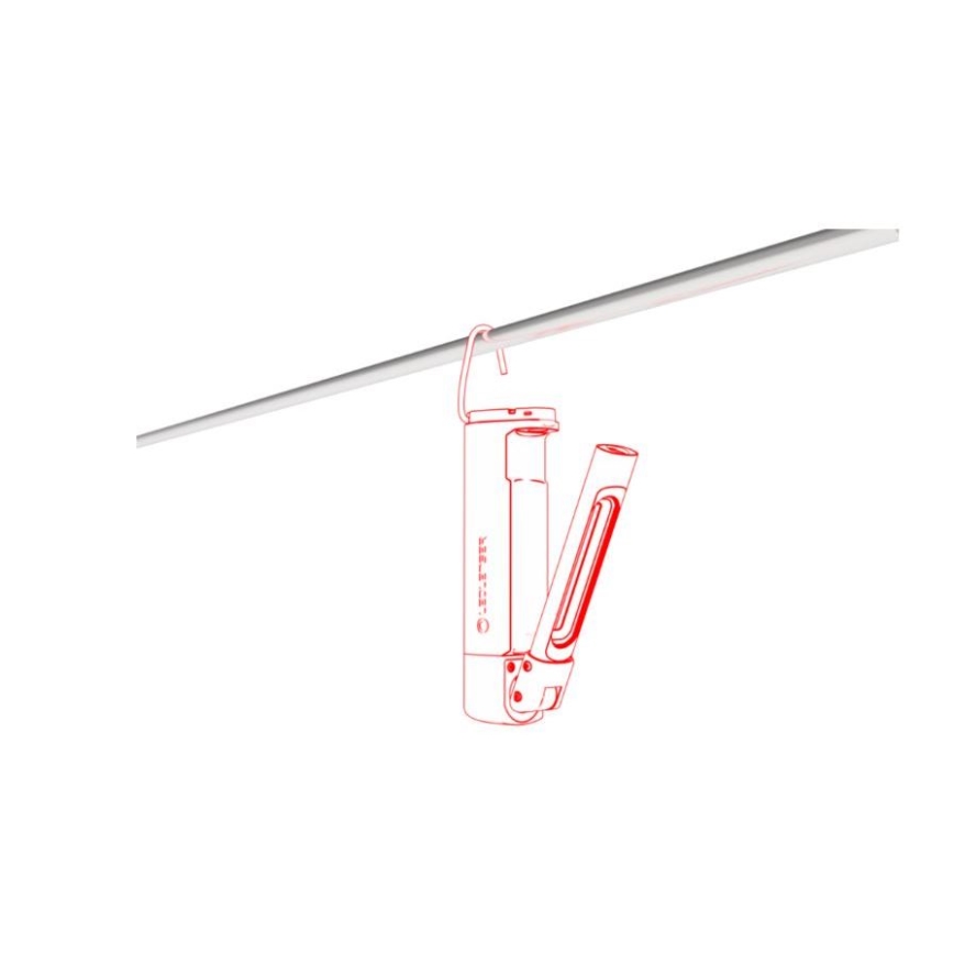 Ledlenser W7R - світлодіодний перезаряджуваний робочий ліхтар з регульованою яскравістю LED/2500 mAh IP54 600 lm