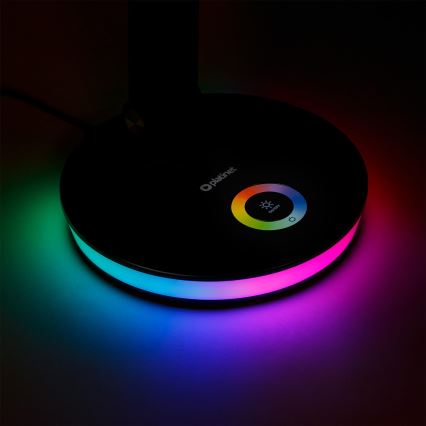 LED RGBW Настільна лампа з регулюванням яскравості з функцією Power Bank LED/12W/5V 2800-6000K чорний