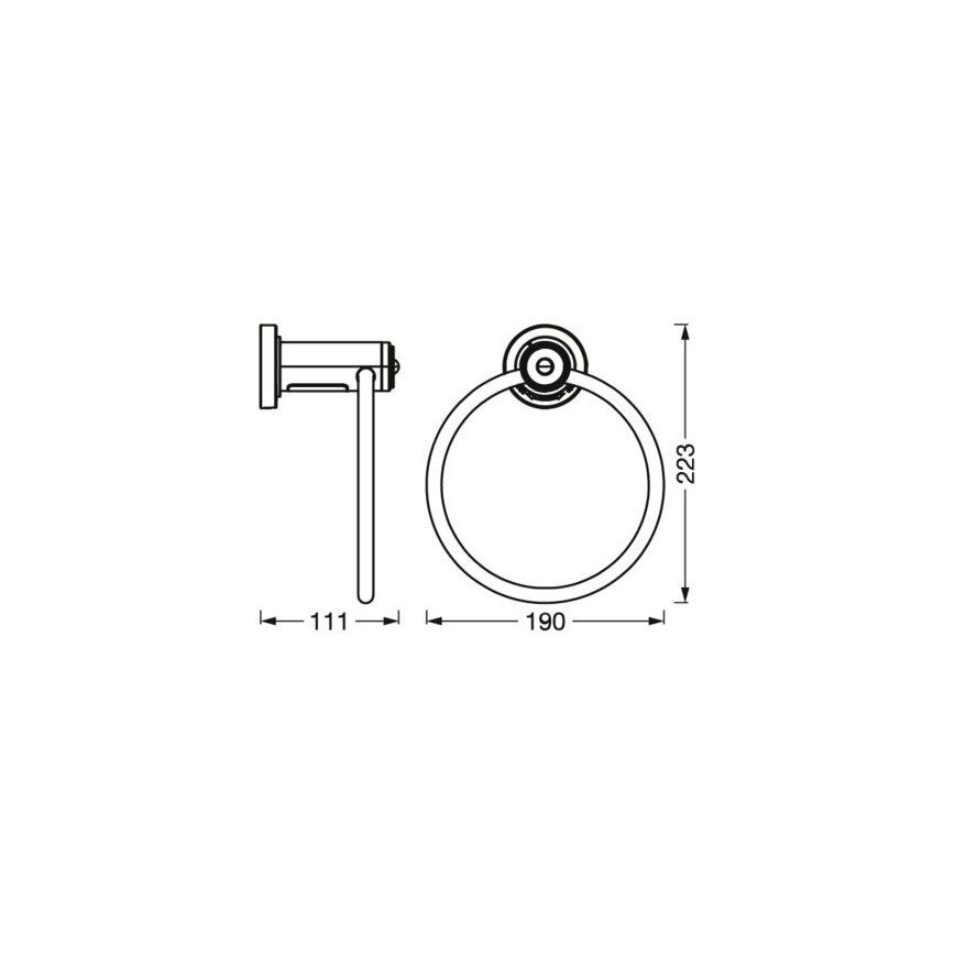 Ledvance - Держатель для полотенец со светодиодной подсветкой 3xAAA IP44
