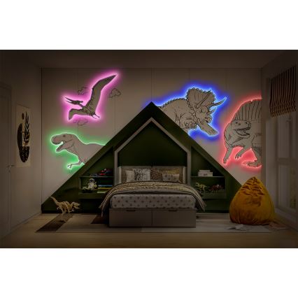 Ledvance - Диммируемая RGB светодиодная лента FLEX 5m LED/10W/230V + пульт дистанционного управления
