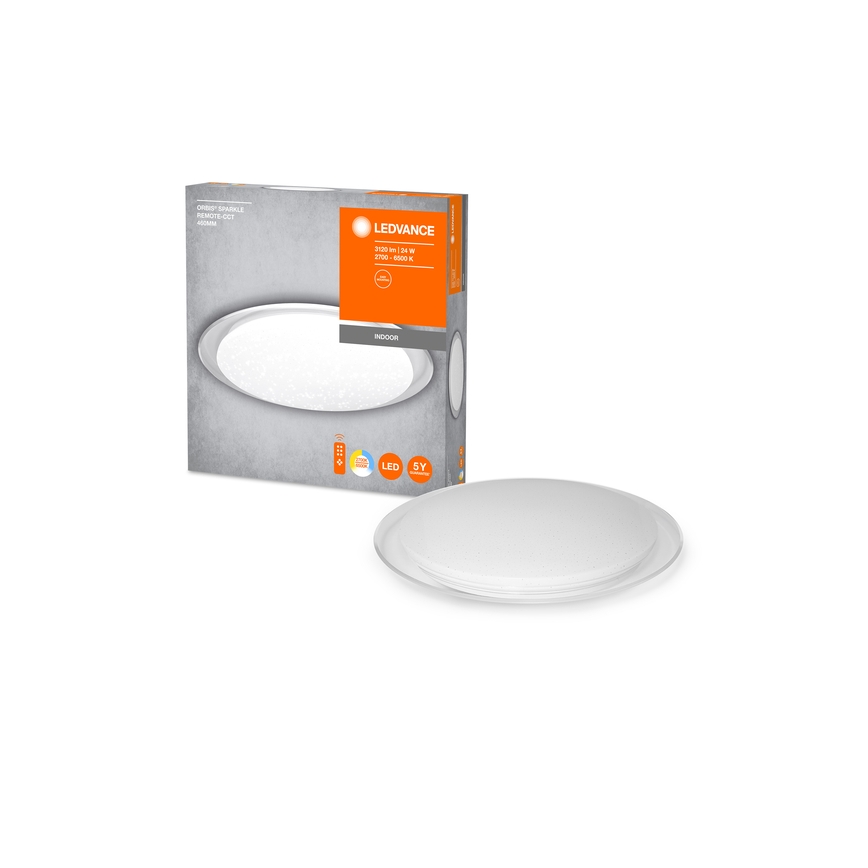 Ledvance - Диммируемый потолочный светильник ORBIS SPARKLE LED/24W/230V 2700-6500K диам. 50 см + пульт дистанционного управления