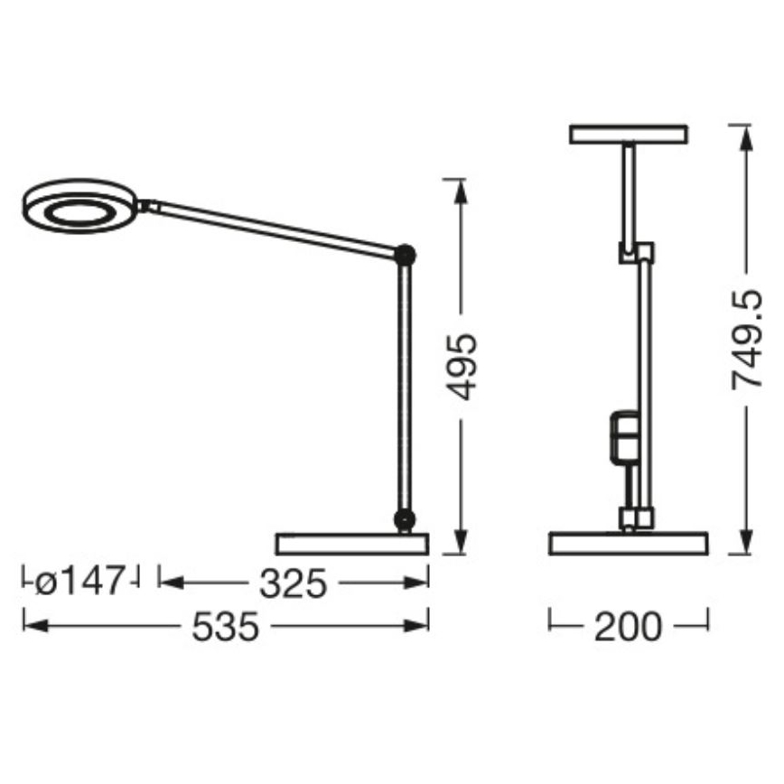 Ledvance - Сенсорна настільна LED лампа з регулюванням яскравості SUN@HOME LED/20W/230V 2200-5000K CRI 95 Wi-Fi