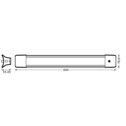 Ledvance - LED Люстра на ланцюгу OFFICE LINE LED/24W/230V 4000K