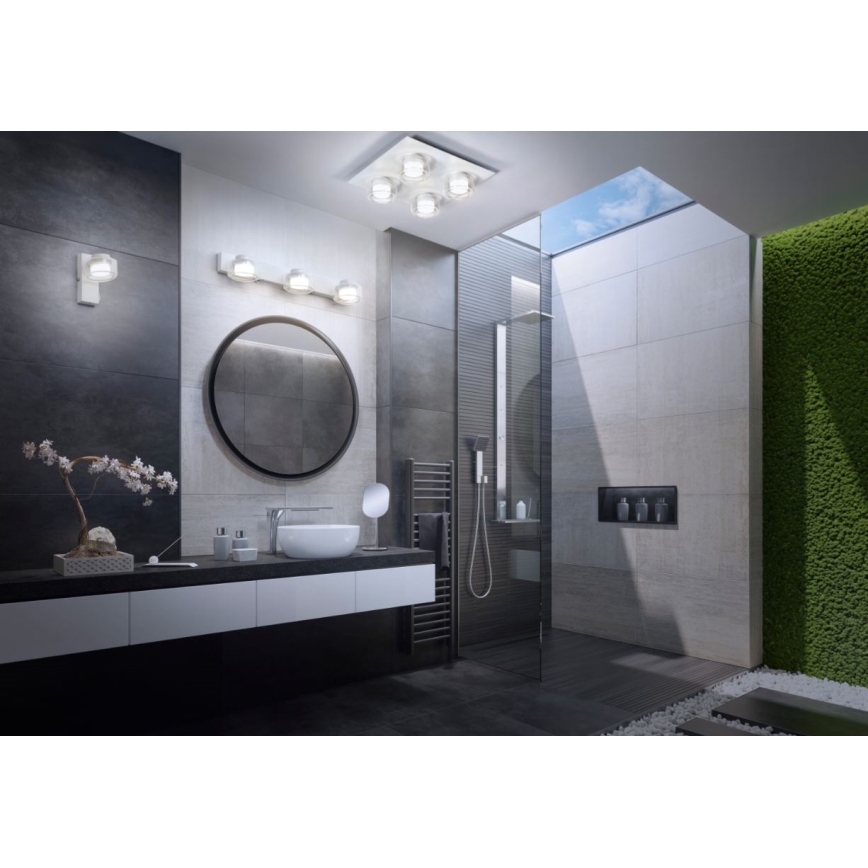 Ledvance - LED Настінний світильник для ванної кімнати ORBIS FLAME 3xLED/5,5W/230V 3000/4000K IP44 білий
