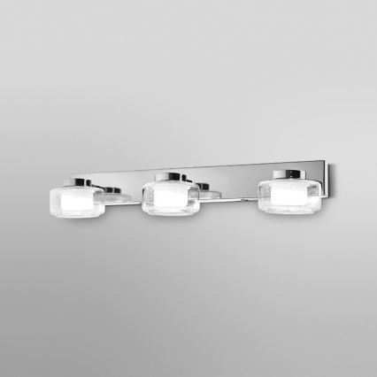 Ledvance - LED Настінний світильник для ванної кімнати ORBIS FLAME 3xLED/5,5W/230V 3000/4000K IP44 хром