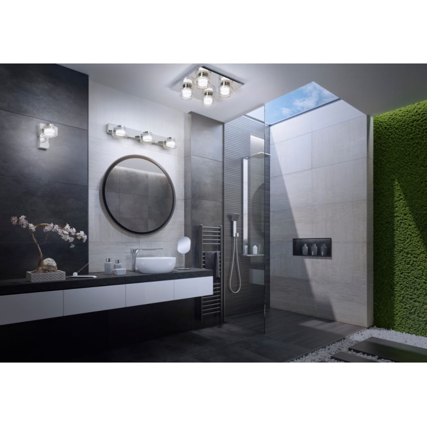 Ledvance - LED Настінний світильник для ванної кімнати ORBIS FLAME LED/5,5W/230V 3000/4000K IP44 хром
