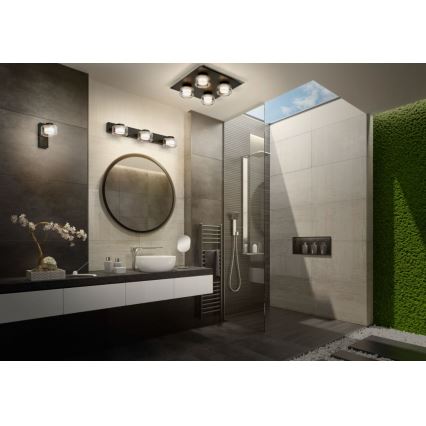 Ledvance - LED Настінний світильник для ванної кімнати ORBIS FLAME LED/5,5W/230V 3000/4000K IP44 чорний