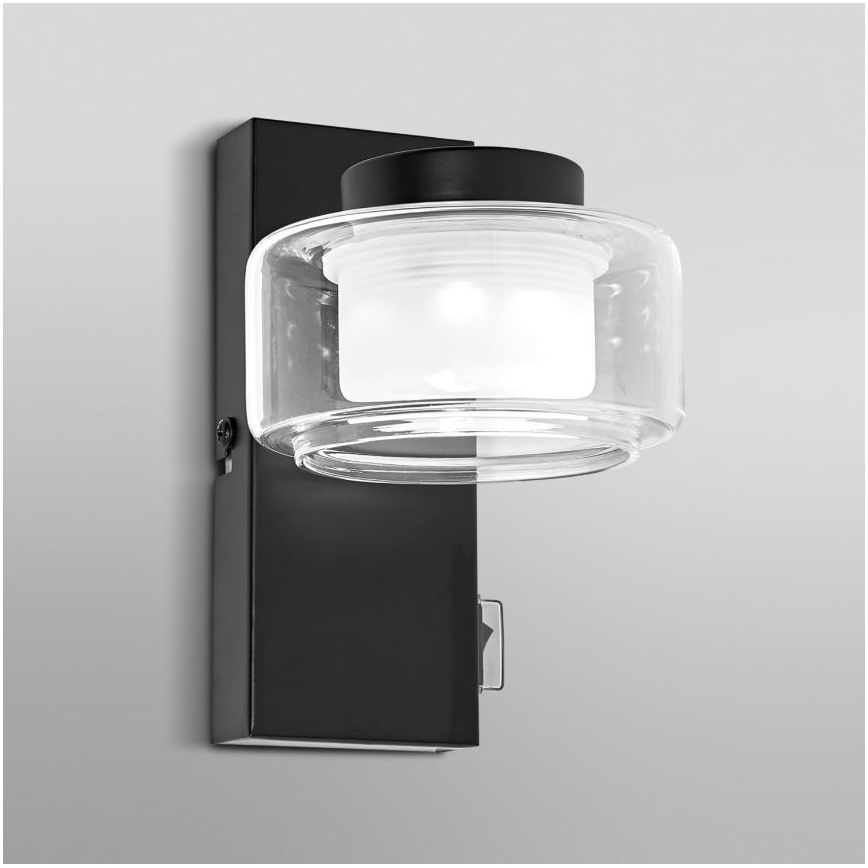Ledvance - LED Настінний світильник для ванної кімнати ORBIS FLAME LED/5,5W/230V 3000/4000K IP44 чорний