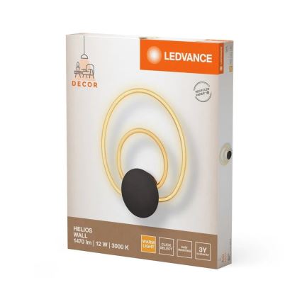 Ledvance - LED настінний світильник HELIOS WALL LED/12W/230V 3000K