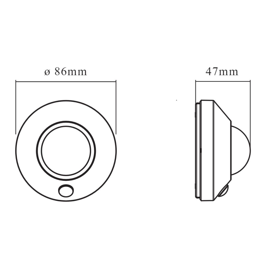 Ledvance - Светильник с датчиком движения NIGHTLUX LED/1,7 Вт/3xAA 4000K