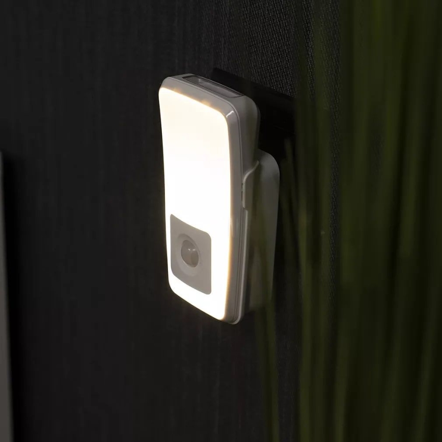 Ledvance - LED орієнтаційний світильник у розетку з датчиком LUNETTA LED/2W/230V