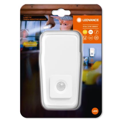 Ledvance - LED орієнтаційний світильник у розетку з датчиком LUNETTA LED/2W/230V