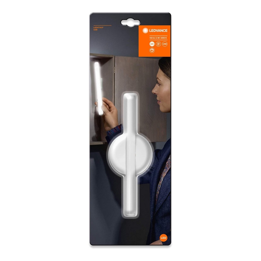 Ledvance - LED Освітлення дзеркала з можливістю регулювання яскравості LEDSTIXX LED/2W/Li-Ion 800 mAh IP44 CRI 90