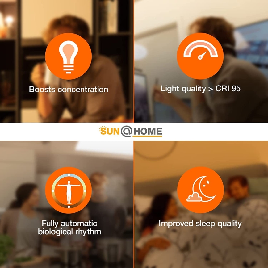 Ledvance - LED Освітлення монітору з регулюванням яскравості SUN@HOME LED/2,5W/5V 2200-5000K CRI 95 Wi-Fi