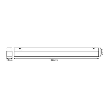 Ledvance - LED Підсвітка дзеркала у ванній SQUARE LED/14W/230V IP44 3000/4000K CRI 90 Ra