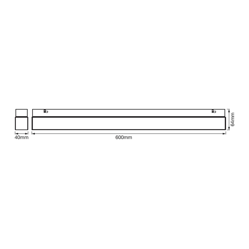 Ledvance - LED Підсвітка дзеркала у ванній SQUARE LED/14W/230V IP44 3000/4000K CRI 90 Ra