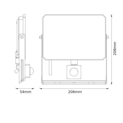 Ledvance - LED-прожектор із сенсором FLOODLIGHT LED/50W/230V 4000K IP65