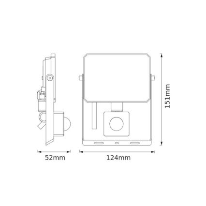 Ledvance - LED-прожектор с датчиком движения и сумерек FLOODLIGHT LED/20W/230V 4000K IP65