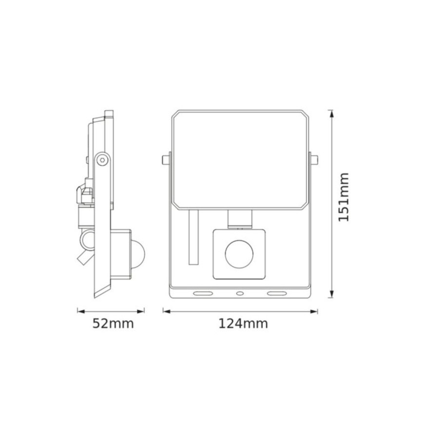 Ledvance - LED-прожектор із датчиком руху та сутінків FLOODLIGHT LED/20W/230V 4000K IP65