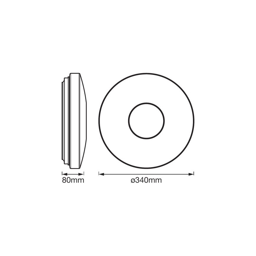 Ledvance - LED RGB Димерний стельовий світильник SMART+ KITE LED/18W/230V Wi-Fi