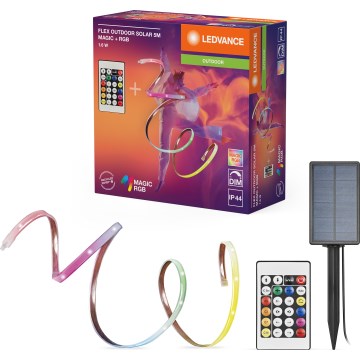 Ledvance - LED RGB диммируемая солнечная светодиодная лента FLEX MAGIC 5 м, LED/1,6 Вт/5 В + пульт дистанционного управления