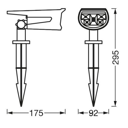Ledvance - LED RGB Світильник з датчиком на сонячній батареї ENDURA LED/0,5W/3,6V IP44