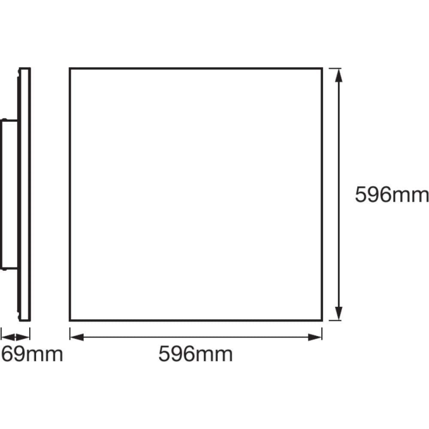 Ledvance - LED RGB+TW Світильник з регулюванням яскравості SMART+ FRAMELESS LED/40W/230V 3000K-6500K Wi-Fi