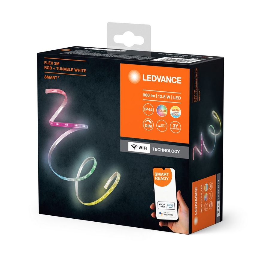 Ledvance - LED RGB+TW з регулюванням яскравості вуличний стрічка FLEX 3м LED/12,5W/230V 2700-6500K IP44 Wi-Fi