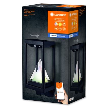 Ledvance - Світлодіодний RGBW димований сонячний настінний світильник із датчиком руху та сутінків SMART+ ALPS LED/6W/3,7V 2200 mAh 3000K IP44