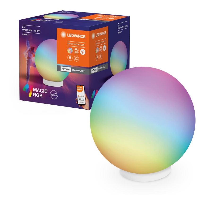 Ledvance - LED RGBW Настільна акумуляторна лампа з регулюванням яскравості SMART+ MAGIC LED/3,5W/5V 2200-6500K Wi-Fi