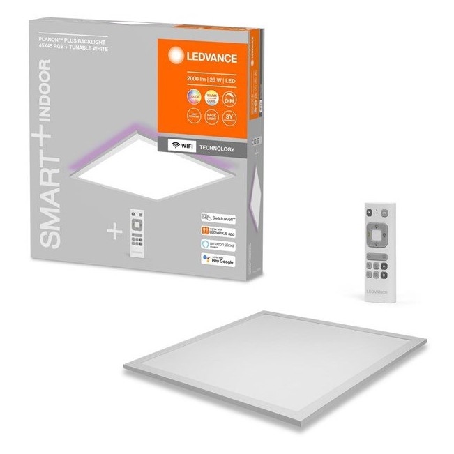 Ledvance - LED RGBW Панель з регулюванням яскравості SMART+ PLANON LED/28W/230V Wi-Fi + дистанційне керування