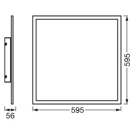 Ledvance - Пристельова LED RGBW панель з регулюванням яскравості SMART+ PLANON LED/40W/230V Wi-Fi + дистанційне керування