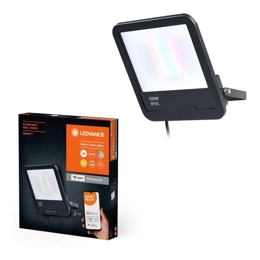 Ledvance - LED RGBW прожектор з регулюванням яскравості вуличний SMART+ FLOODLIGHT LED/100W/230V IP65 Wi-Fi