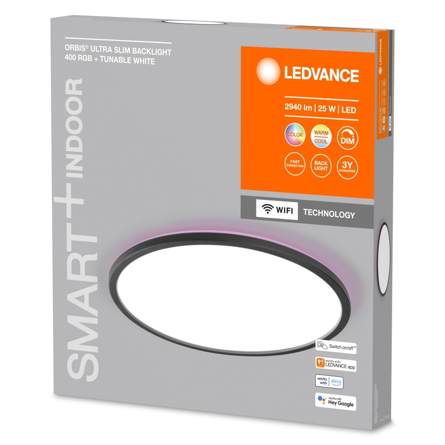 Ledvance - LED RGBW Стельовий світильник з регулюванням яскравості SMART+ ORBIS LED/25W/230V 2700-6500K Wi-Fi