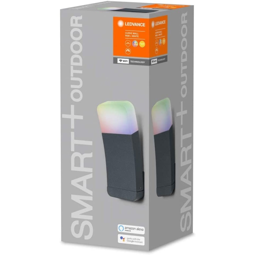 Ledvance - LED RGBW Вуличний настінний світильник SMART+ CURVE LED/9W/230V IP44