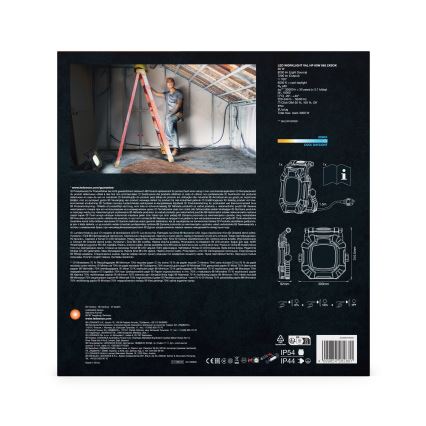 Ledvance - LED Робочий світильник з 2 розетками з регулюванням яскравості WORKLIGHT VALUE LED/60W/230V IP54