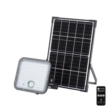 Ledvance - LED Сонячний прожектор з регулюванням яскравості з датчиком FLOOD SPLIT LED/30W/6,4V IP65 + пульт дистанційного керування