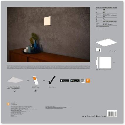 Ledvance - LED Світильник з регулюванням яскравості SMART+ FRAMELESS LED/28W/230V 3000K-6500K Wi-Fi