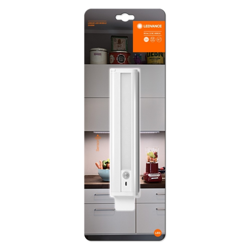 Ledvance - LED світильник для підсвітки стільниці з датчиком MOBILE LED/1,9W/6V 4xAAA