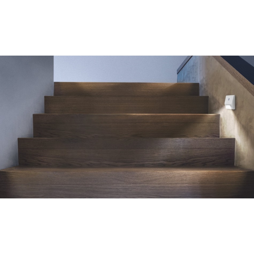 Ledvance - Світильник для сходів з датчиком NIGHTLUX LED/0,25W/3xAAA IP54