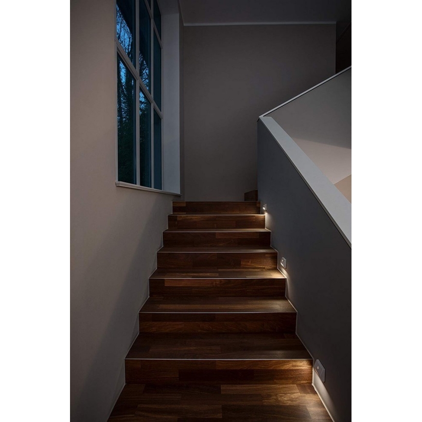 Ledvance - Світильник для сходів з датчиком NIGHTLUX LED/0,25W/3×AAA IP54