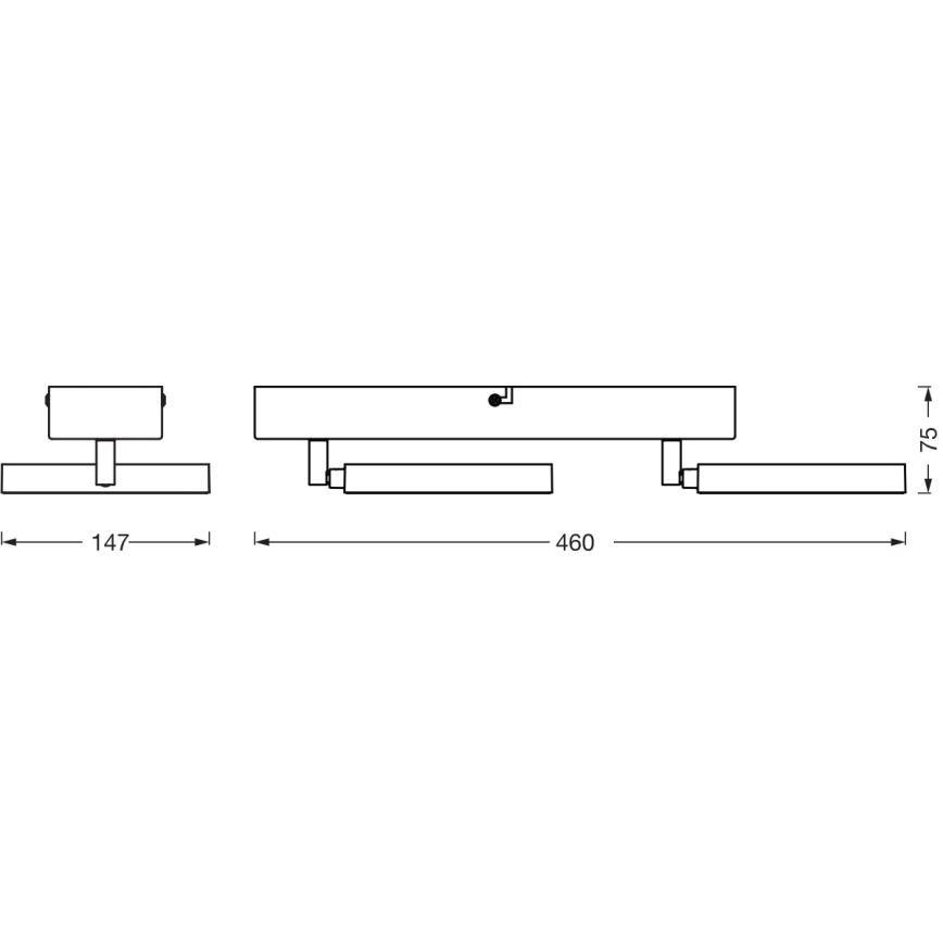 Ledvance - Світильник точковий LED DECOR SATURN 2xLED/11W/230V 3000/4200/6500K
