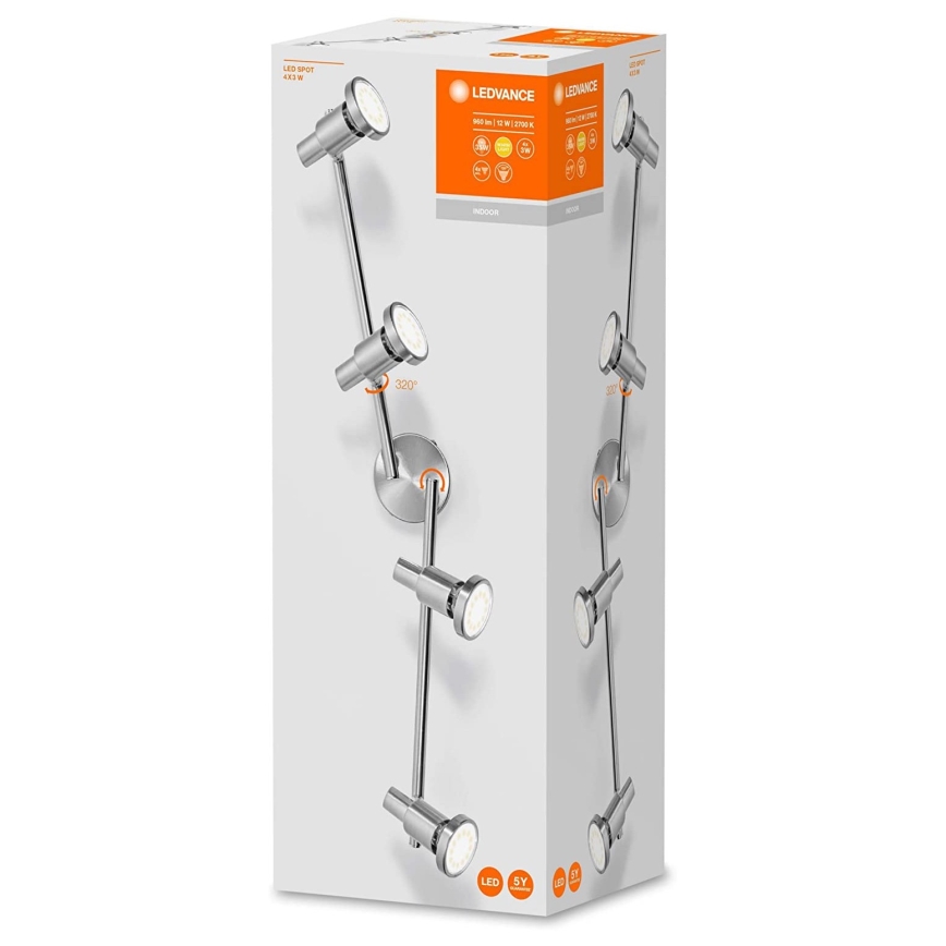 Ledvance - LED Точковий світильник SPOT 4xGU10/3W/230V